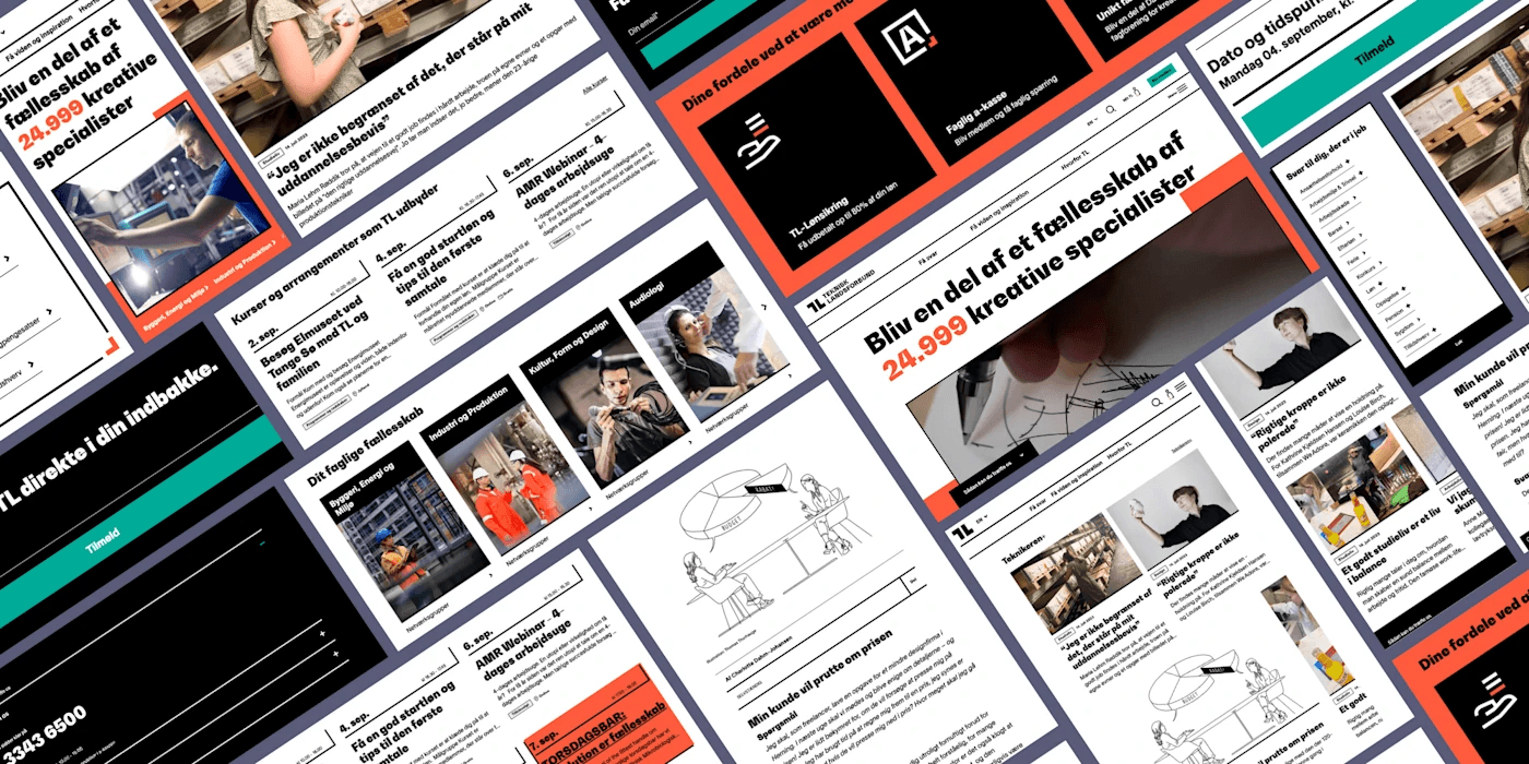 Billede af forskellige designmockups