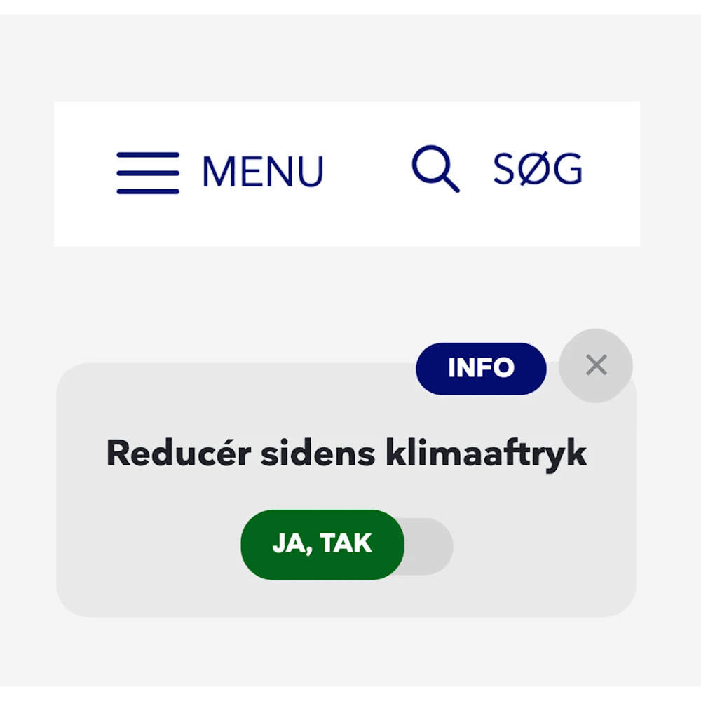 Picture of some design on a website