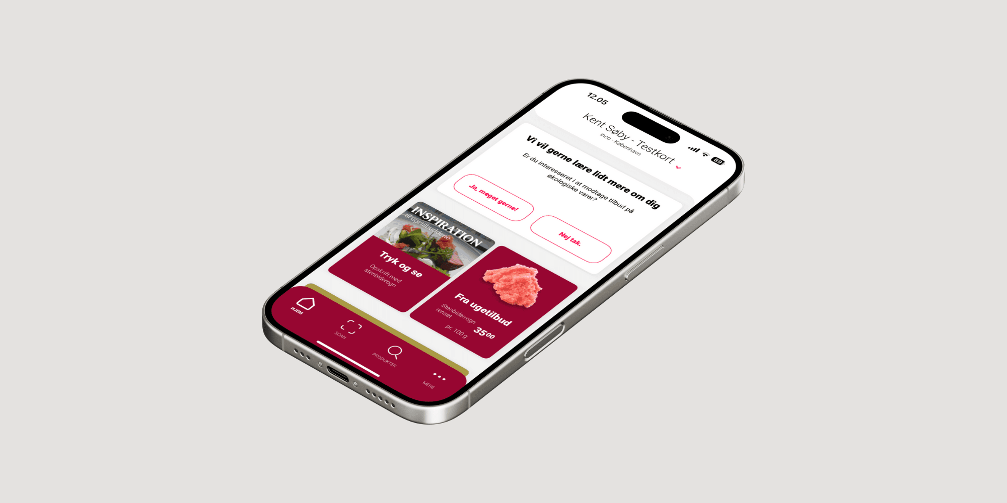 smartphone with Inco self-scan app