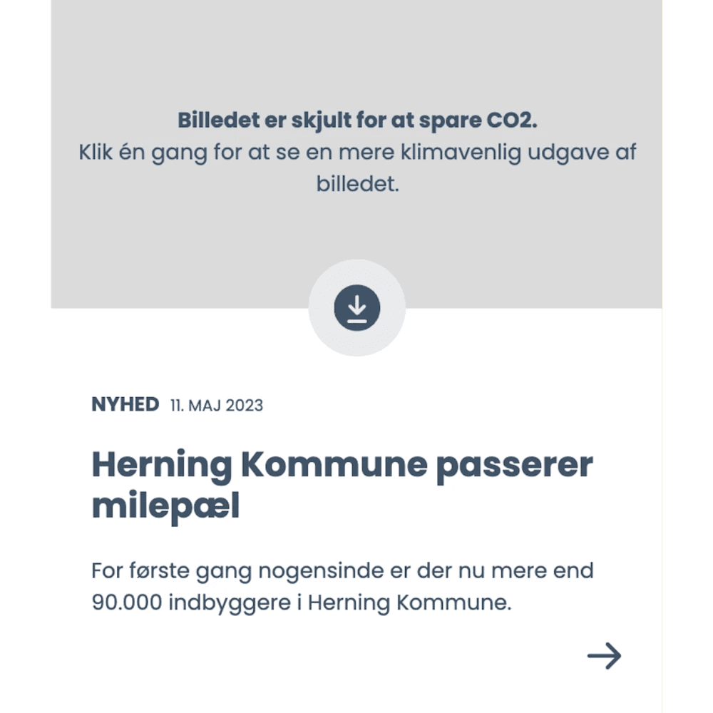 Picture of some design on a website