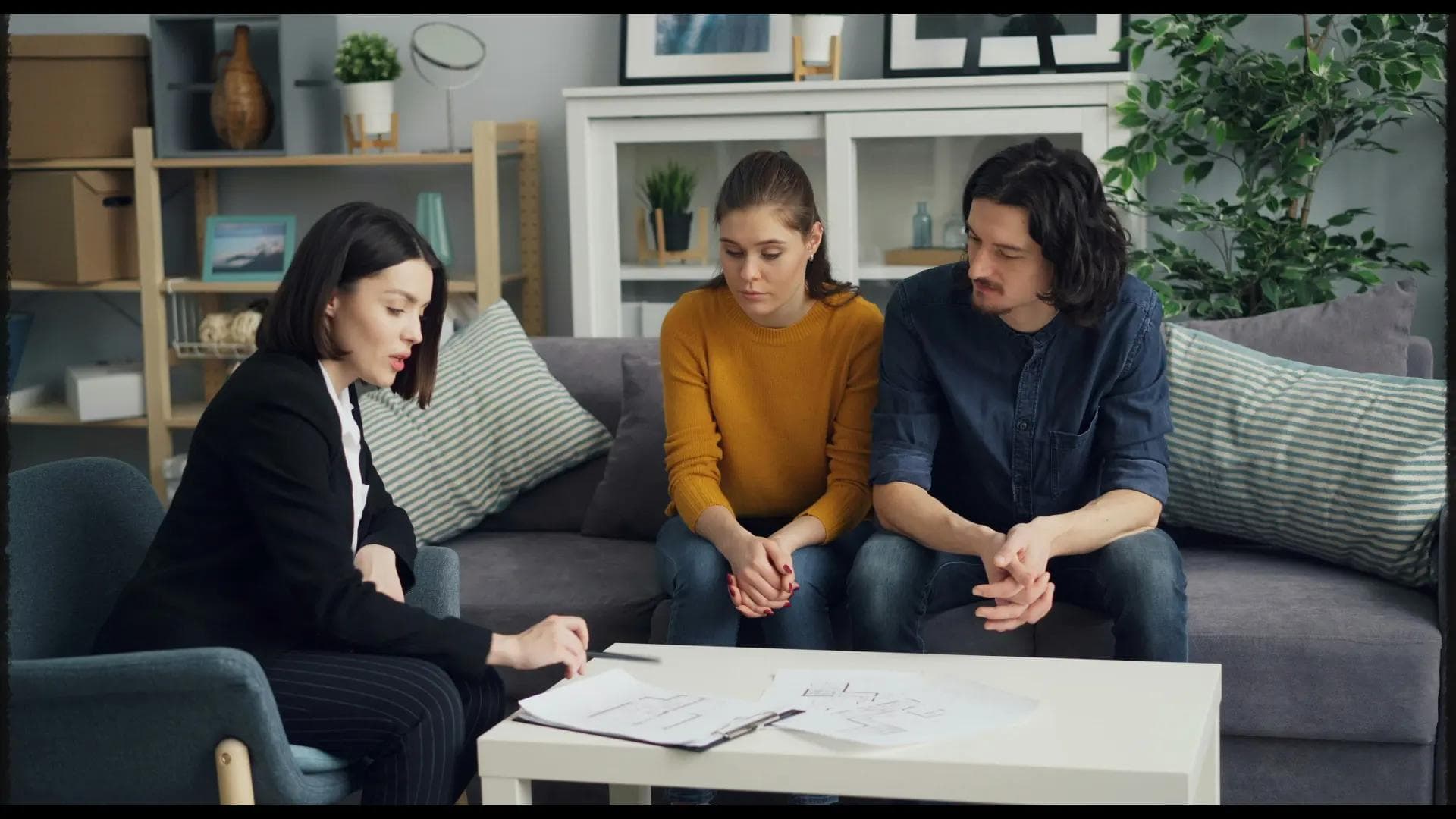 Picture of a homeowner meeting consultant