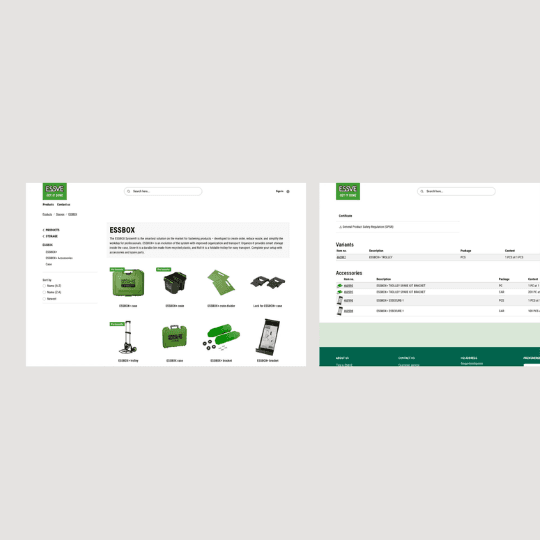 Product page
