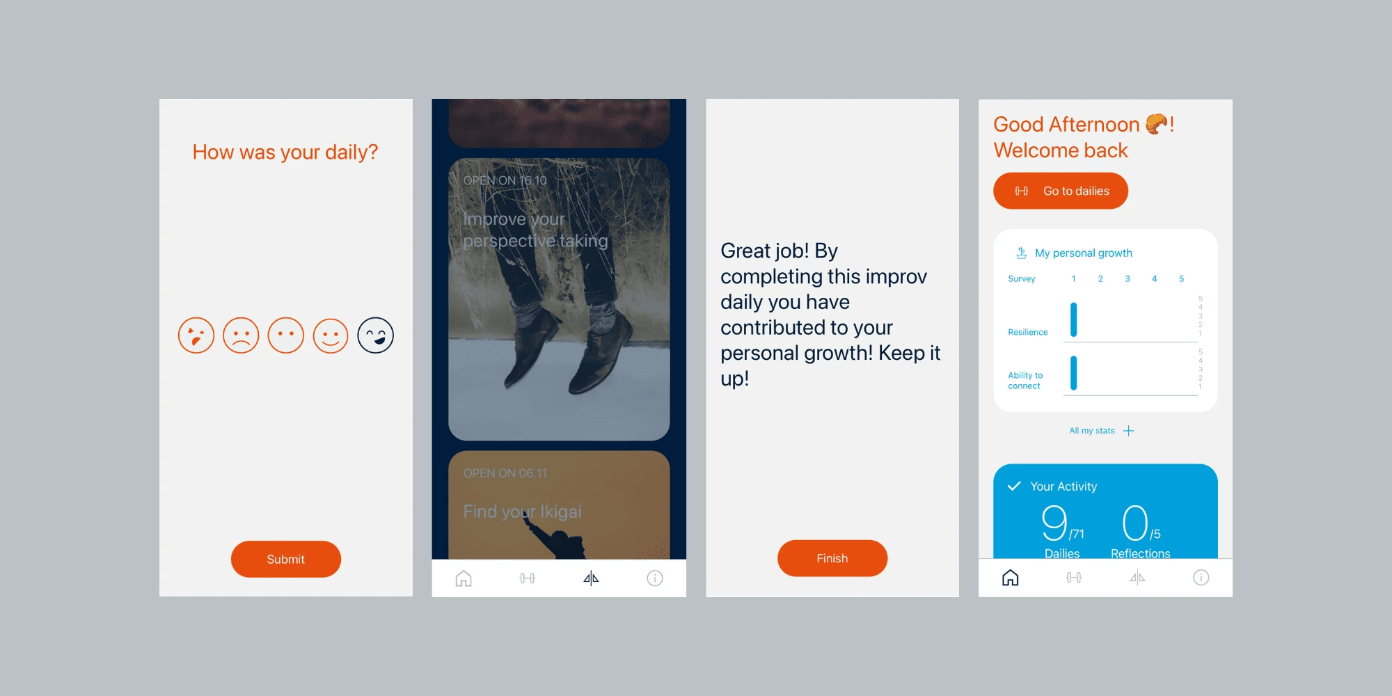 Picture of four phones mockups