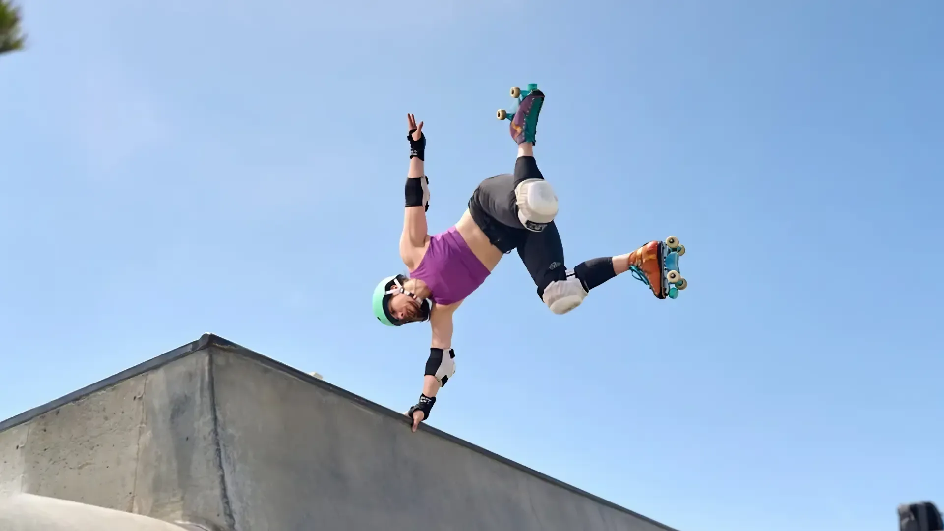 Person rollerskating
