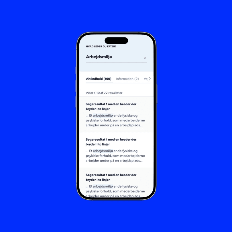 Picture of a mobile phone with blue background
